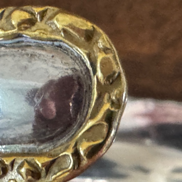 STERLING SILVER AND GOLD TONE CUFF - Picture 8 of 9